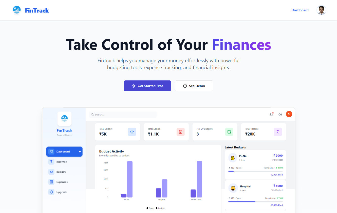 FinTrack - AI Powered Expenses Tracking System